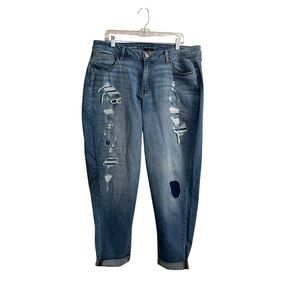 Distressed Lane Bryany Blue Women's Jeans Size 18 Stretchy
